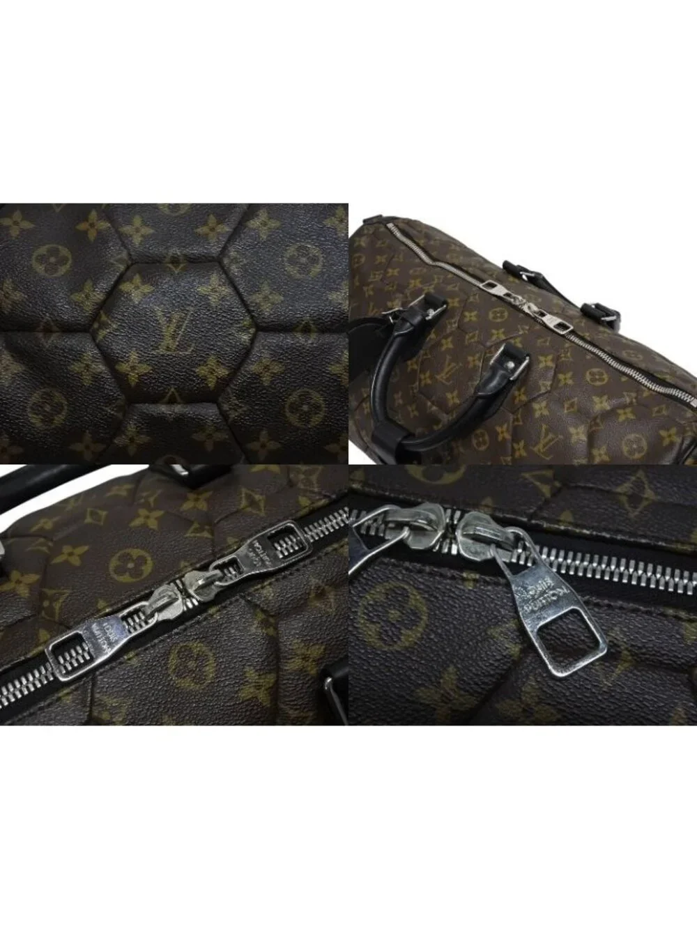 Louis Vuitton Keepall Bandouliere 45 Boston Bag Monogram Macassar Hexagon